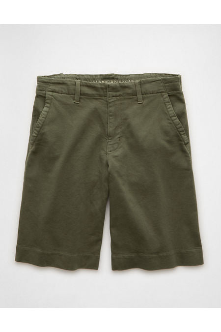 AE 11 Stretch High-Waisted Trouser Short Women's Faded Olive 2