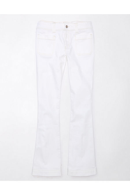 AE Next Level Low-Rise Kick Bootcut Jean Women's Gleam White 18 Regular