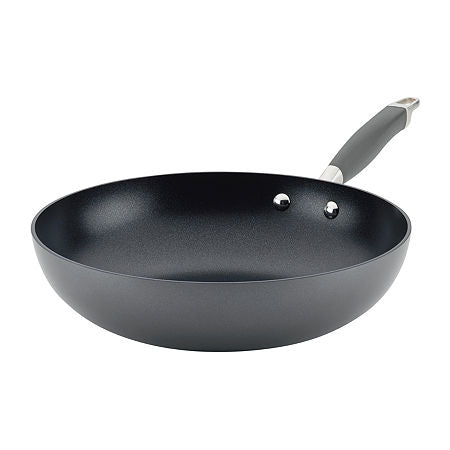Anolon Advanced Home Hard Anodized 12" Stir Fry Pan, One Size, Gray