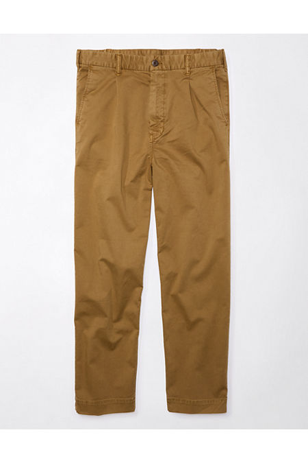 AE Flex Pleated Loose Easy Pant Men's Toasted Almond 28 X 32