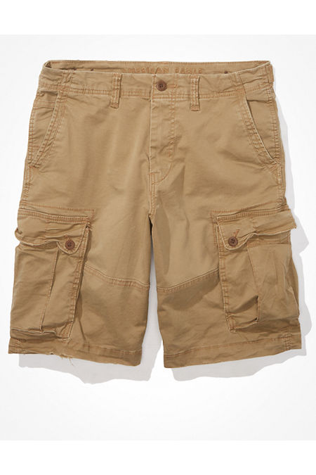 AE Flex 12 Lived-In Longer Length Cargo Short Men's Toasted Almond 28