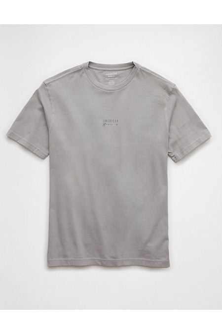 AE Logo Graphic T-Shirt Men's Gray XS