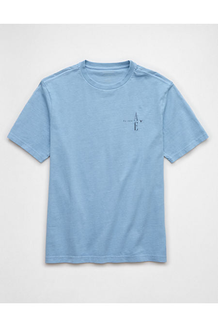 AE Logo Graphic T-Shirt Men's Blue M