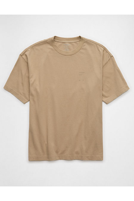 AE Boxy Photo Graphic T-Shirt Men's Khaki XL