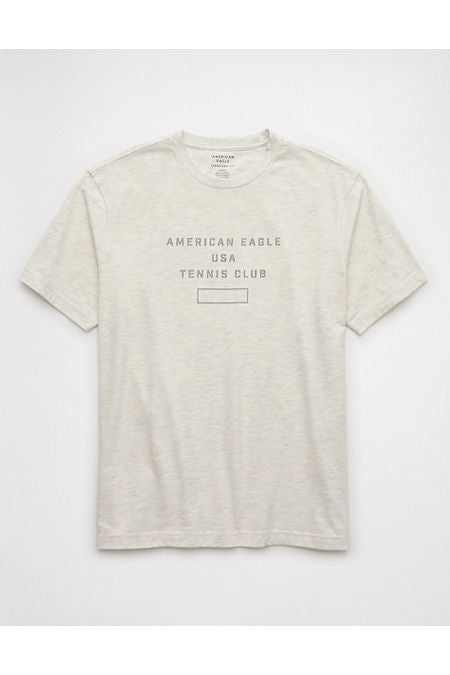 AE 24/7 Graphic T-Shirt Men's Heather Gray M Tall