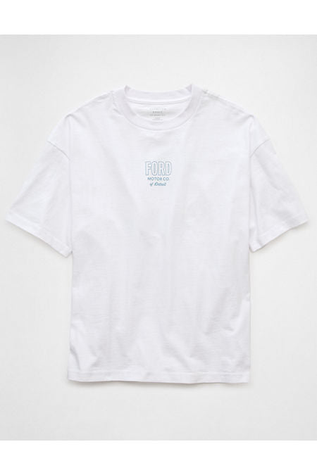 AE Boxy Ford Graphic T-Shirt Men's White XXXL