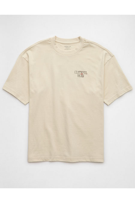 AE Boxy Grateful Dead Graphic T-Shirt Men's Cream M