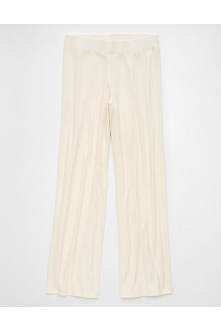 AE High-Waisted Knit Lounge Pant Women's Cream S