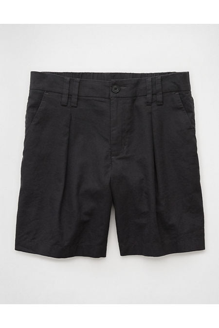 AE Stretch Linen-Blend 8 Trouser Short Women's Grey 6