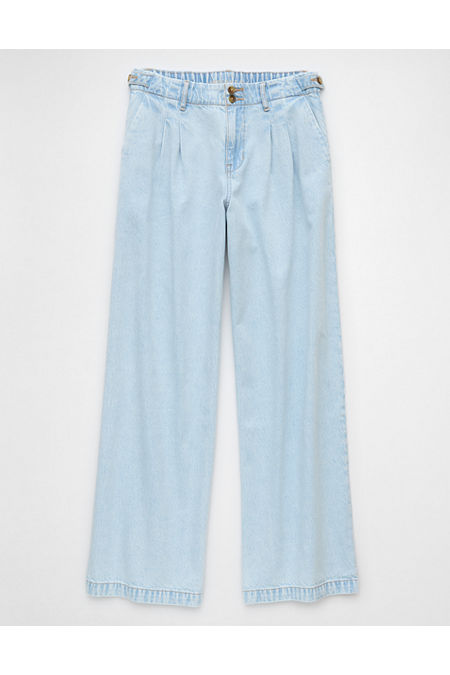 AE Strigid High-Waisted Wide-Leg Trouser Jean Women's Light Aglow 00 Regular