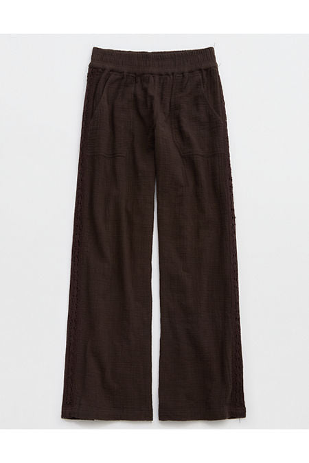 Aerie Summer Reset Trouser Women's Deep Earth L