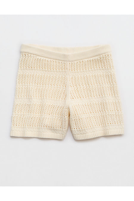 Aerie Crochet Short Women's Natural XS