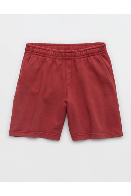 Aerie Long Fleece Short Women's Summer Burgundy S