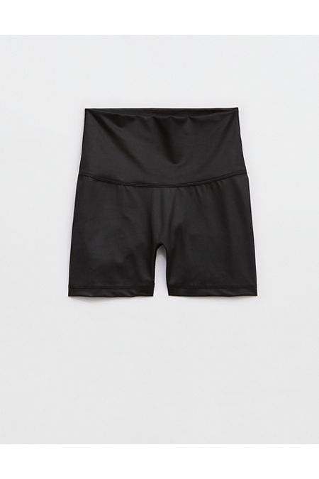 OFFLINE By Aerie Goals Gloss 4 Bike Short Women's True Black XXS