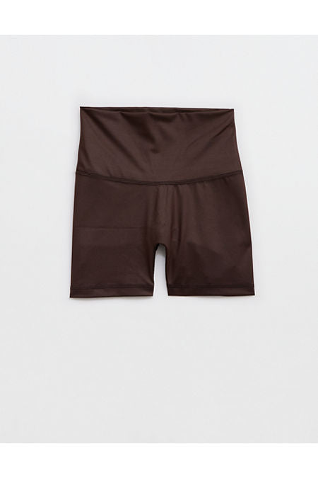 OFFLINE By Aerie Goals Gloss 4 Bike Short Women's Deep Earth XXL