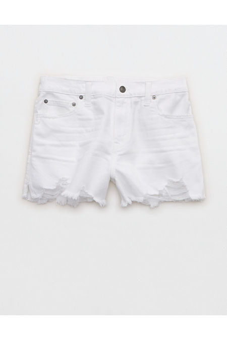 Aerie Daydream Denim Short Women's White XXL