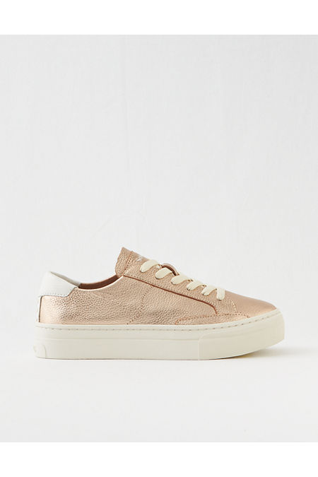 Soludos Ibiza Metallic Platform Sneaker Women's Rose 5