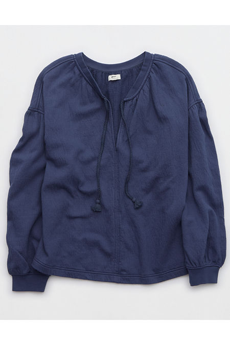 Aerie Easy Street Sweatshirt Women's Fresh Bright M