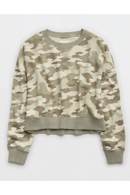 Aerie Take It Easy Crew Sweatshirt Women's Soft Femme L