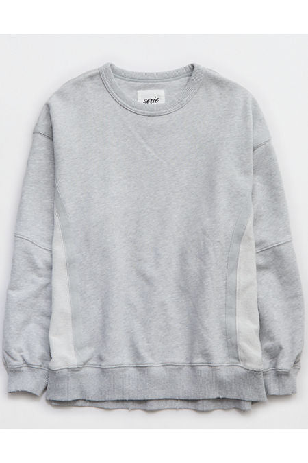 Aerie Keep It Light Crew Sweatshirt Women's Medium Heather Gray XL