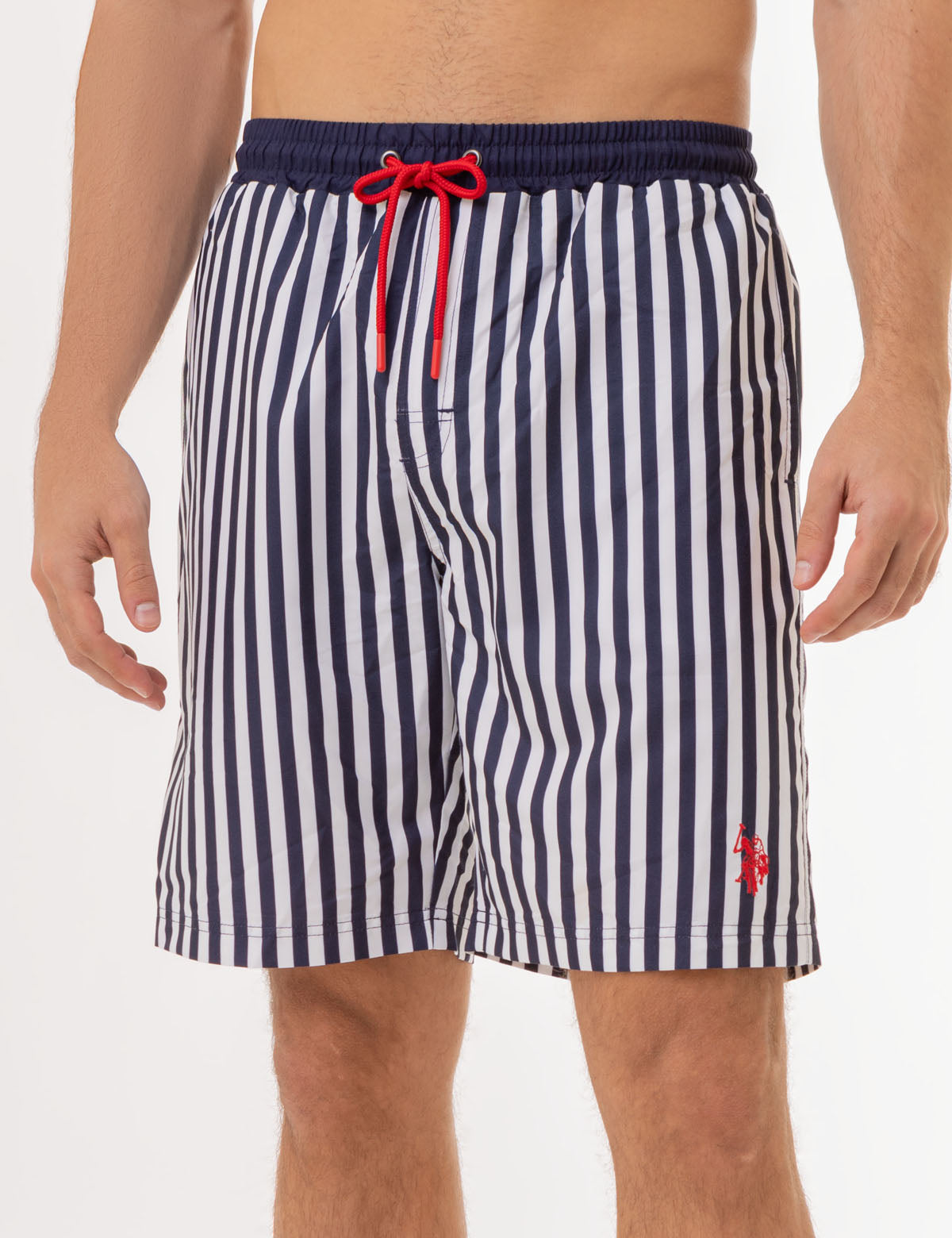 U.S. Polo Assn. - Mens 9" Stripe Swim Trunks - Size S