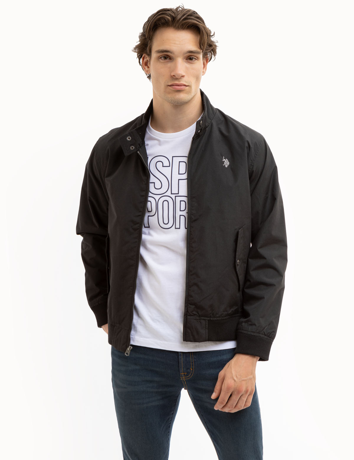 U.S. Polo Assn. - Mens Twill Barracuda Jacket - Size M