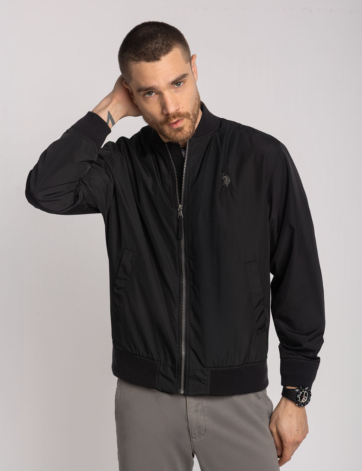 U.S. Polo Assn. - Mens Lightweight Bomber Jacket - Size S