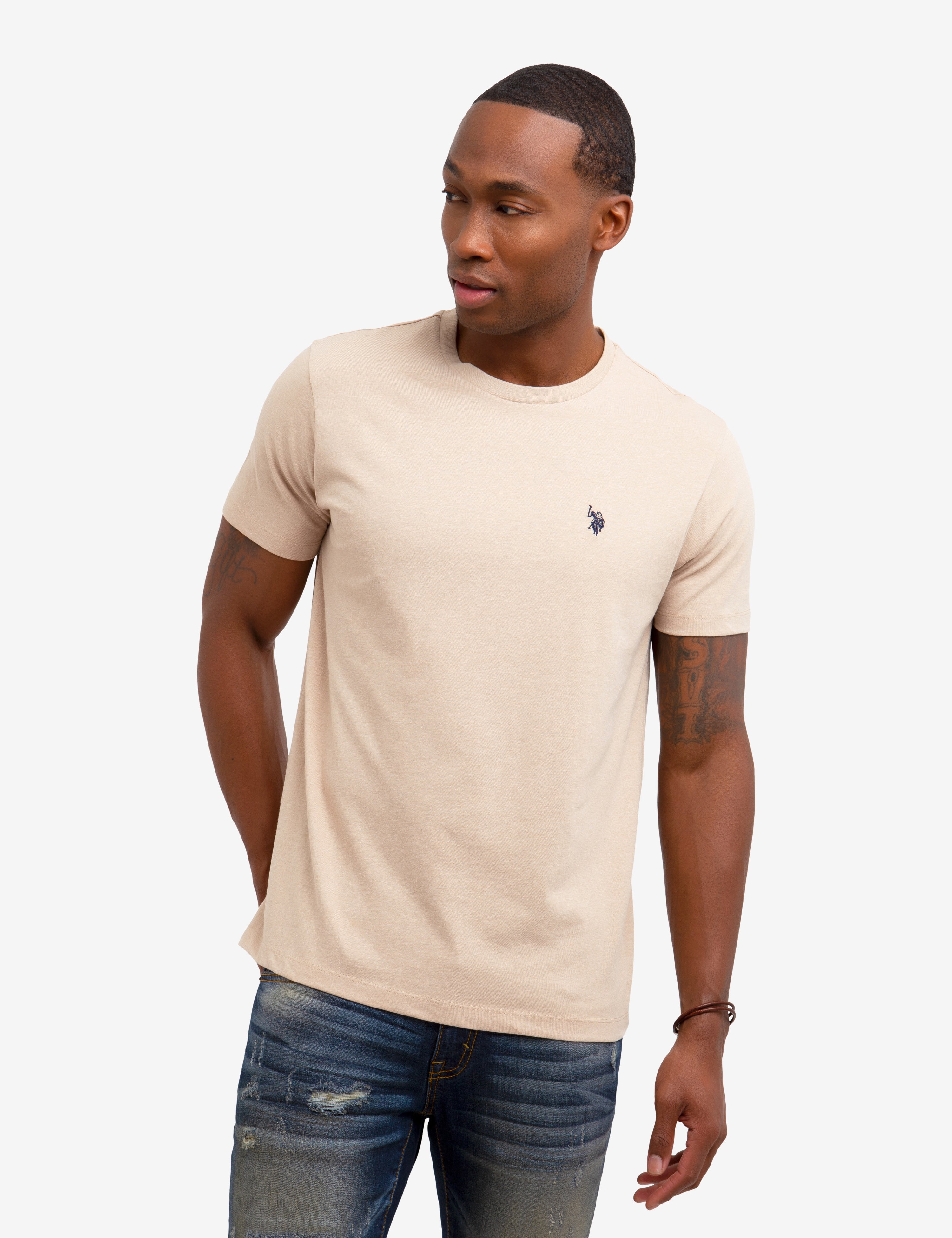 U.S. Polo Assn. - Mens Solid Crew Neck T-Shirt - Size 2XL