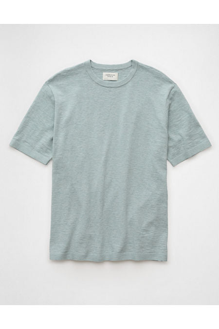 AE Slub Sweater T-Shirt Men's Teal XS