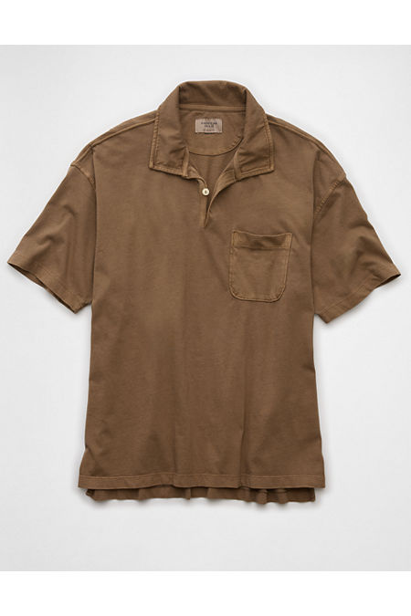 AE Weekend Polo Shirt Men's Brown XS