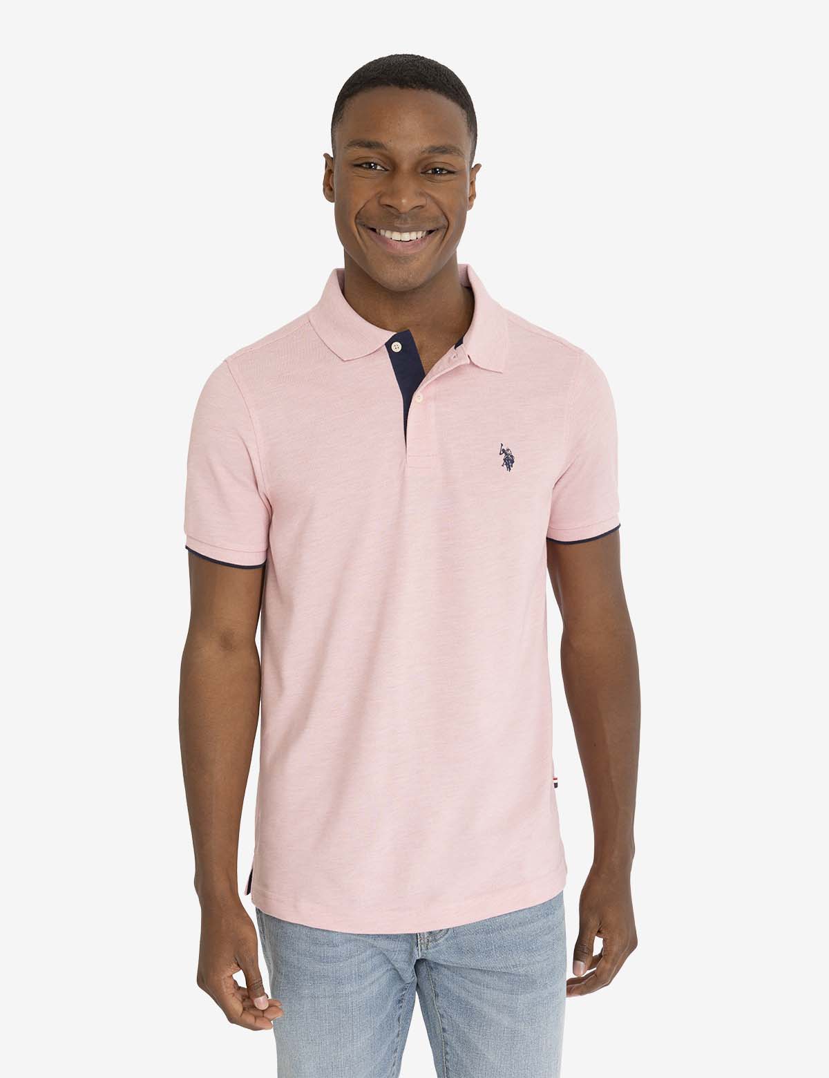 U.S. Polo Assn. - Mens Recycled Plastic Pique Polo Shirt - Size L