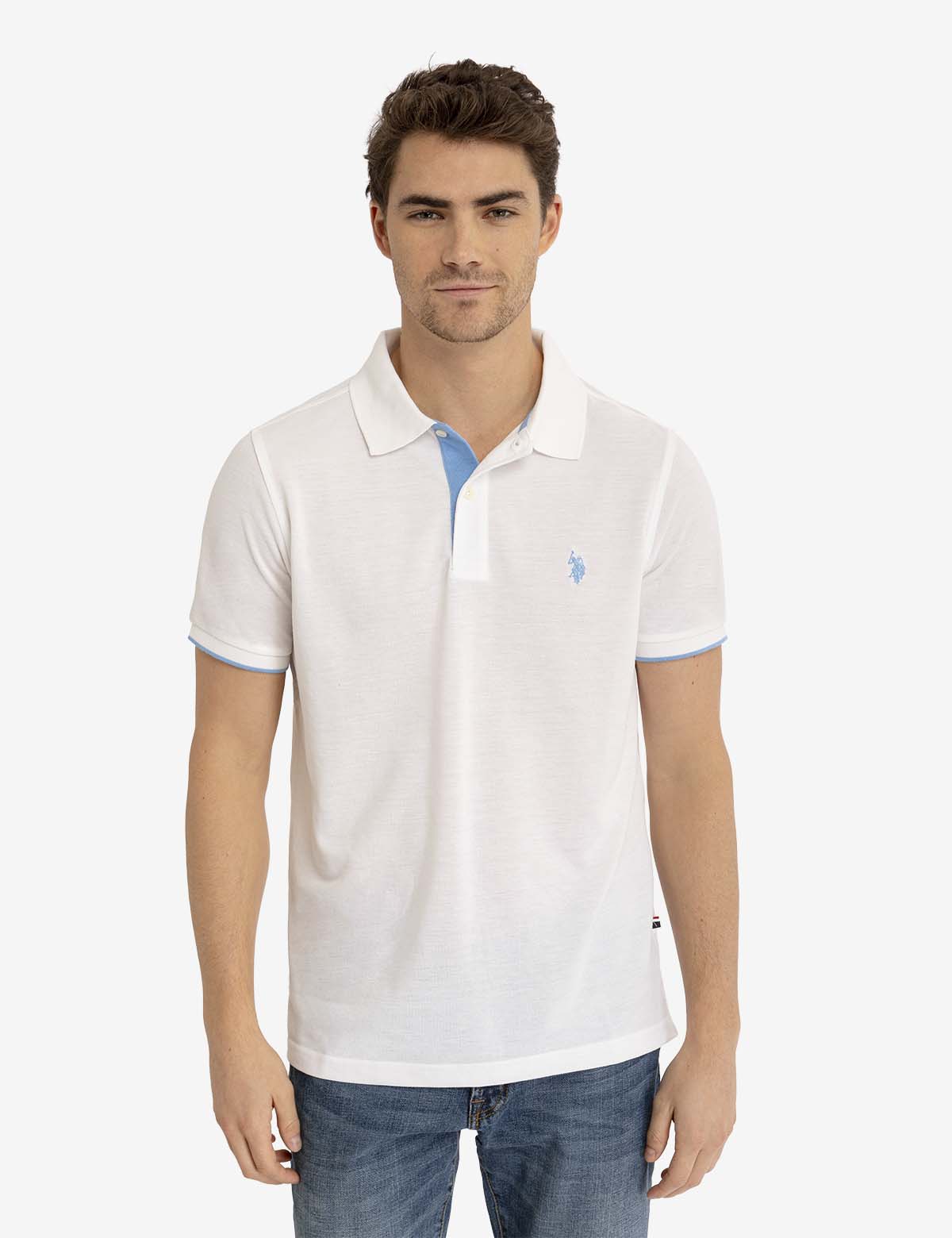 U.S. Polo Assn. - Mens Recycled Plastic Pique Polo Shirt - Size S