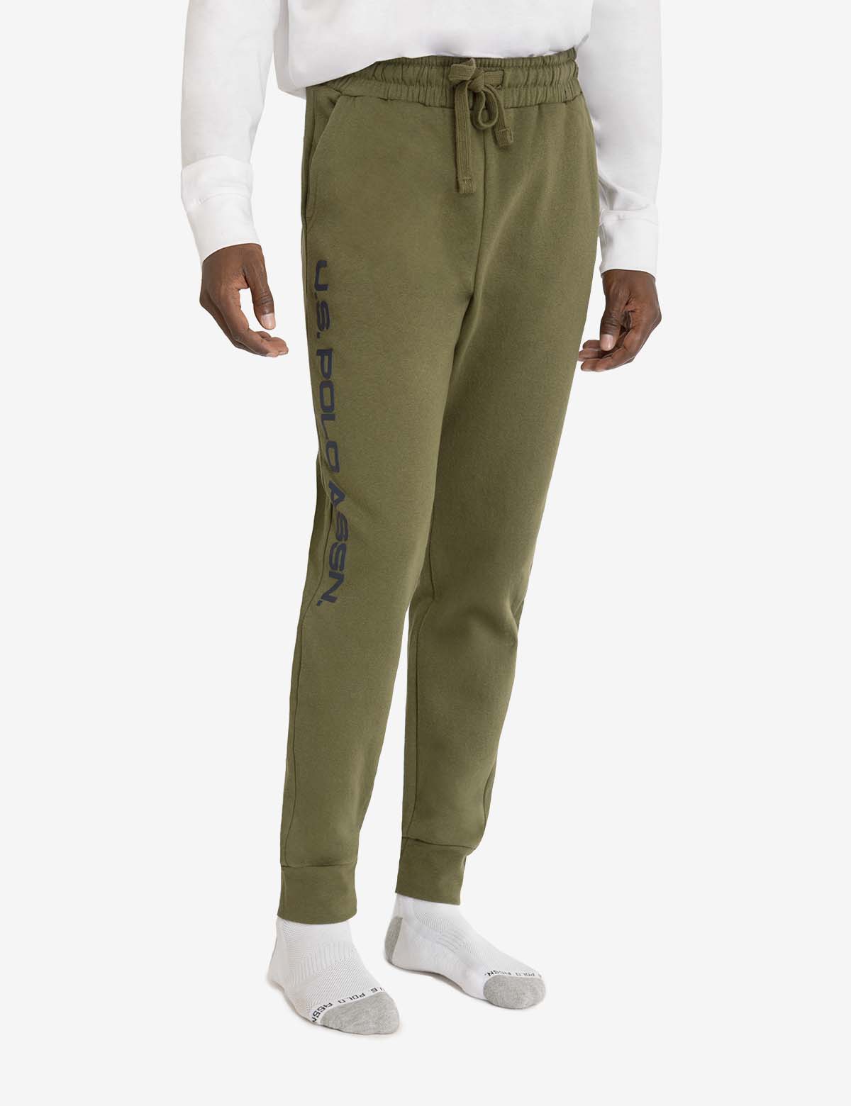 U.S. Polo Assn. - Mens U.S. Polo Assn. Graphic Print Fleece Jogger - Size L