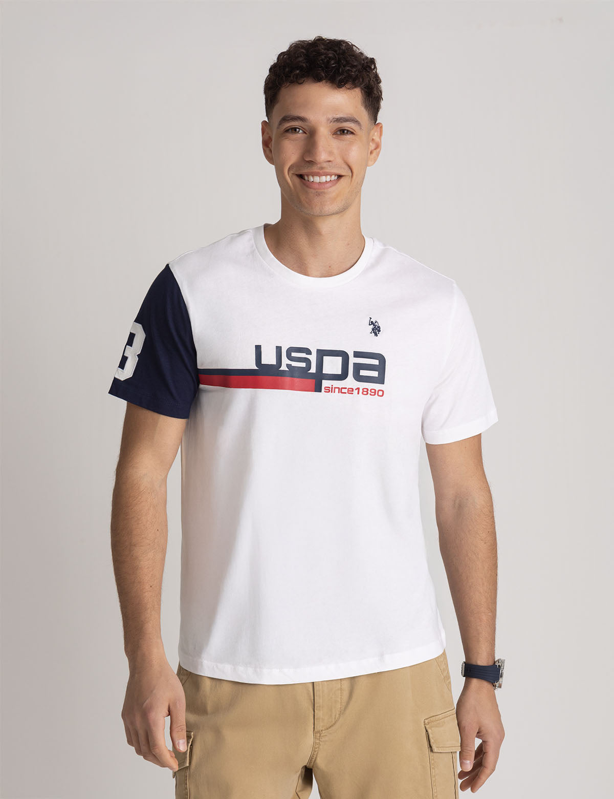 U.S. Polo Assn. - Mens USPA Graphic Crew Neck T-Shirt - Size M