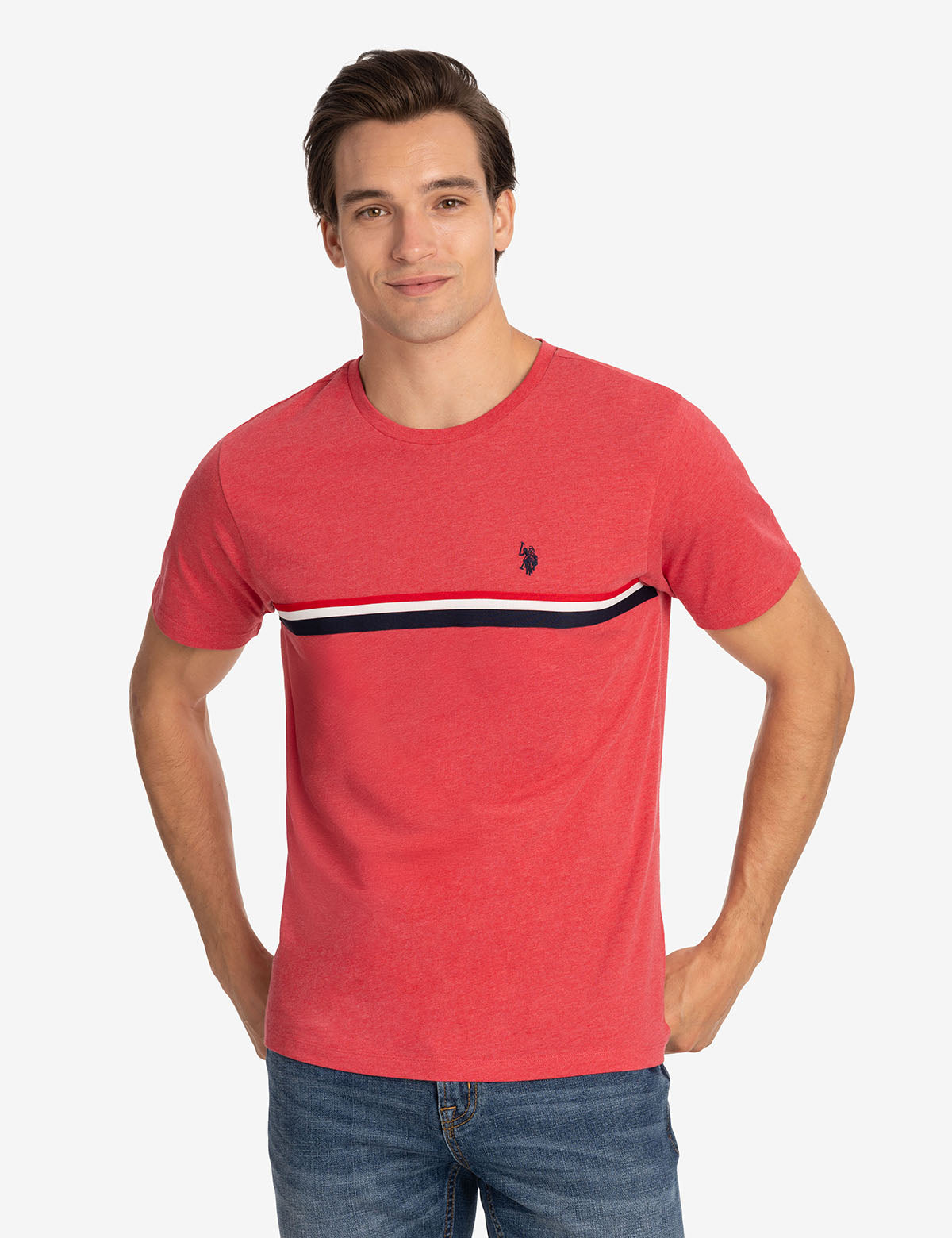 U.S. Polo Assn. - Mens Signature Tricot Pieced Jersey T-Shirt - Size XL