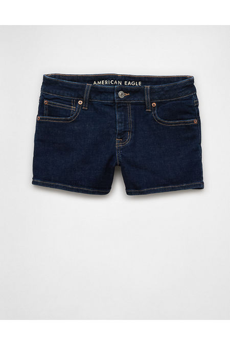 AE Next Level Super Low-Rise Denim Short Short Women's Dark Reflections 2