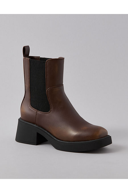 AE Vegan Leather Chelsea Boot Women's Chocolate 6