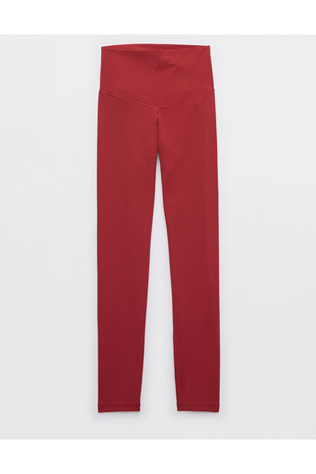 OFFLINE By Aerie Real Me XTRA High Waisted Legging Women's Summer Burgundy XS Long