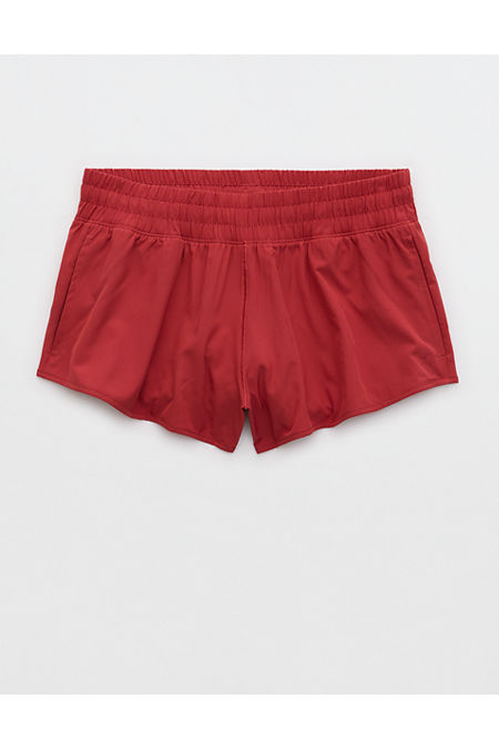 OFFLINE By Aerie 2 Hot Stuff Short Women's Summer Burgundy L