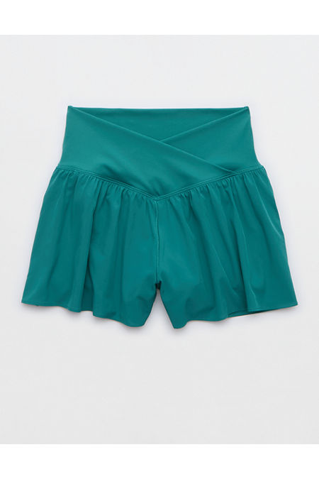 OFFLINE By Aerie Real Me Crossover Flowy Short Women's Fresh Teal XXS