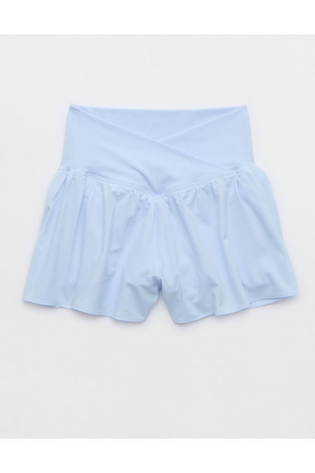 OFFLINE By Aerie Real Me Crossover Flowy Short Women's Eyelet Blue S