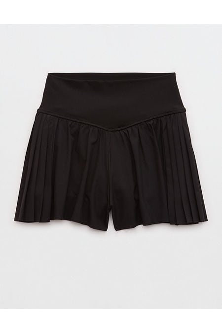 OFFLINE By Aerie Real Me Pleated Flowy Short Women's True Black L