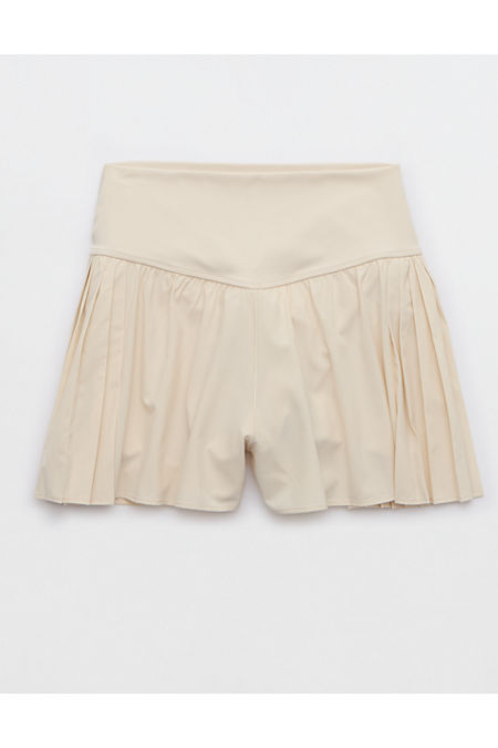 OFFLINE By Aerie Real Me Pleated Flowy Short Women's Cake Batter XXS