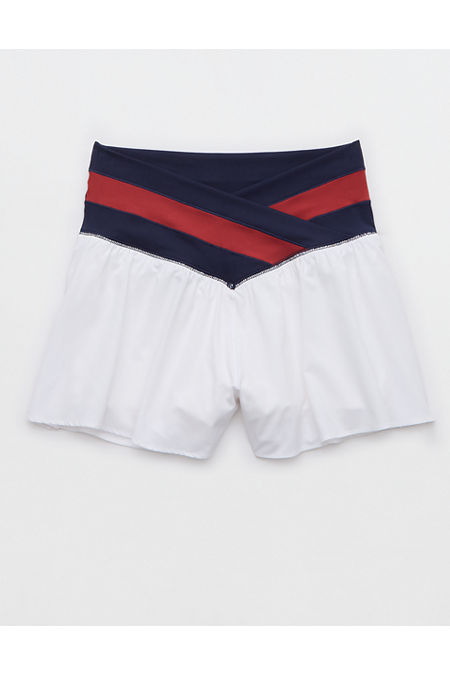 OFFLINE By Aerie Real Me Crossover Flowy Short Women's White XXS