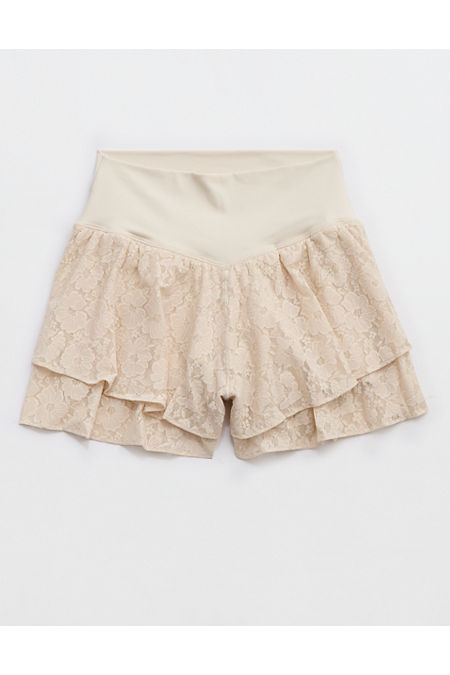 OFFLINE By Aerie Real Me Lace Flowy Short Women's Cake Batter M