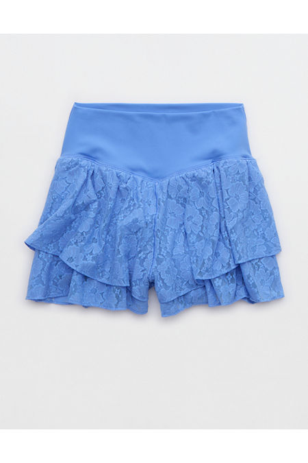 OFFLINE By Aerie Real Me Lace Flowy Short Women's Laundry Blue XS