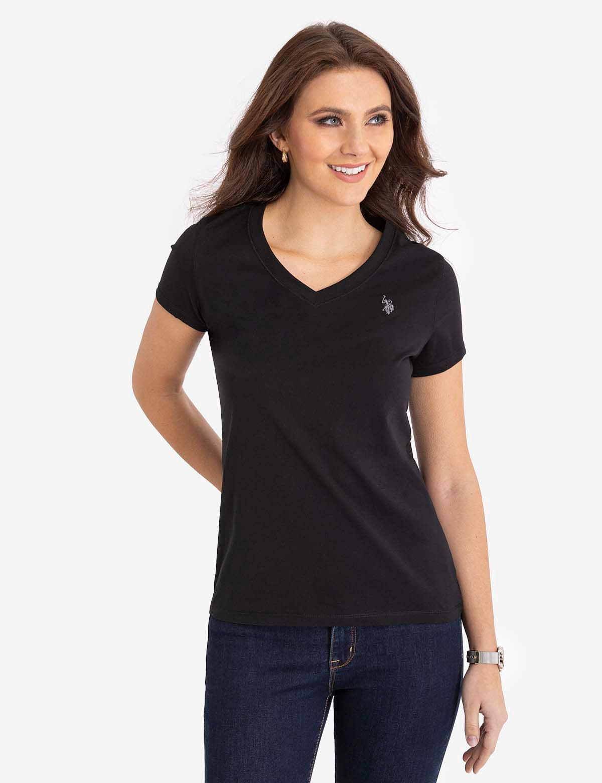 U.S. Polo Assn. - Womens V-Neck T-Shirt - Size S