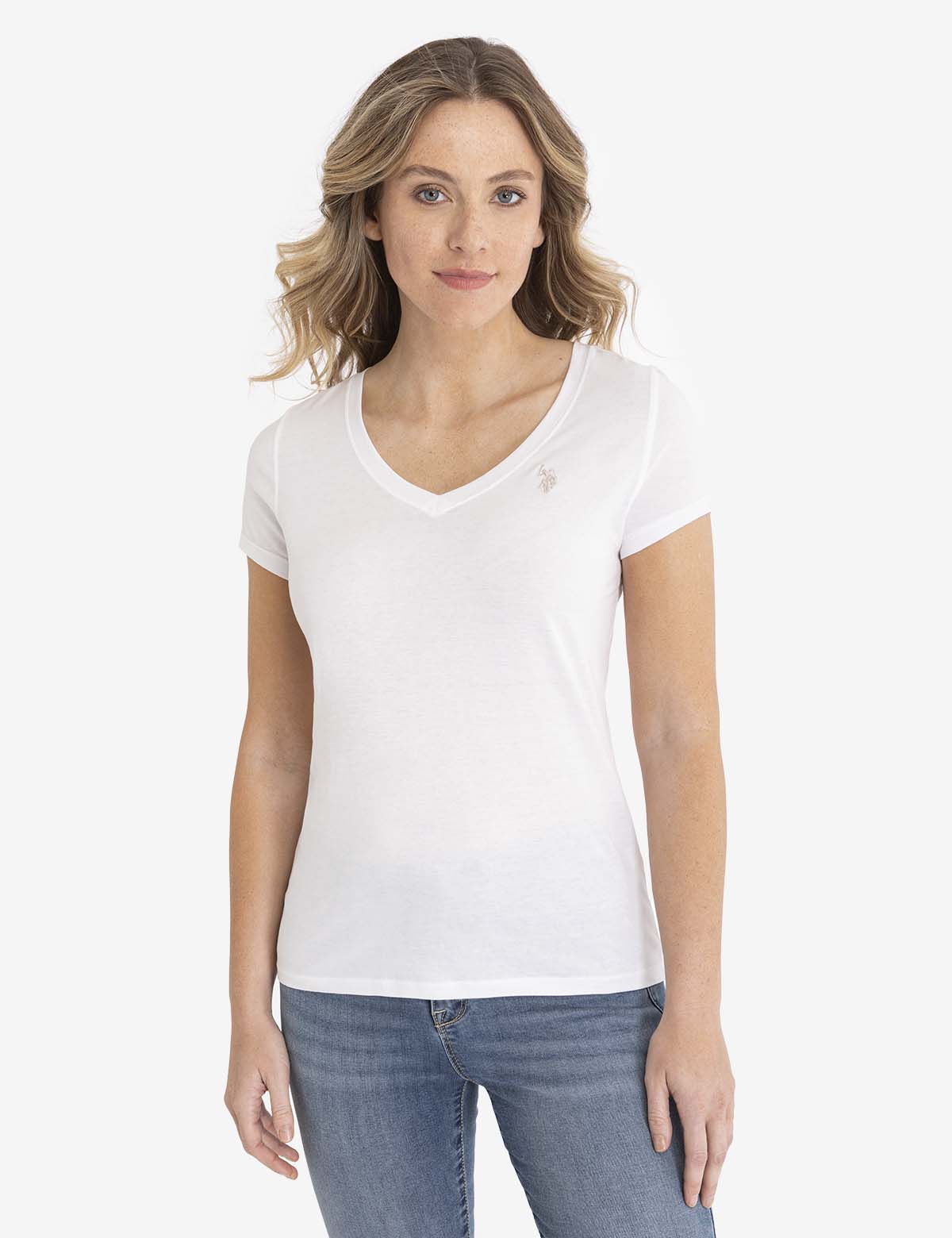 U.S. Polo Assn. - Womens V-Neck T-Shirt - Size XS