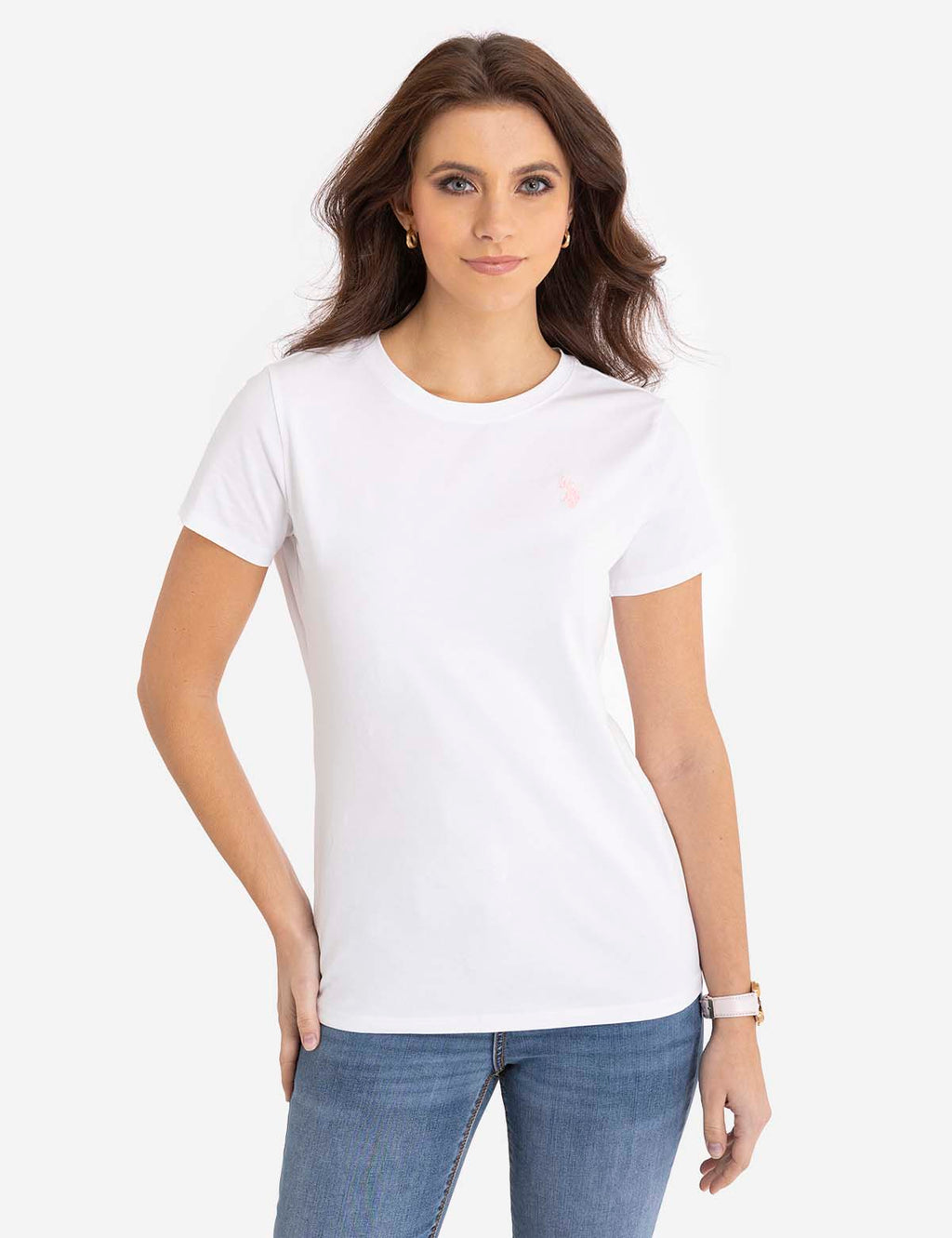 U.S. Polo Assn. - Womens Crew Neck T-Shirt - Size L