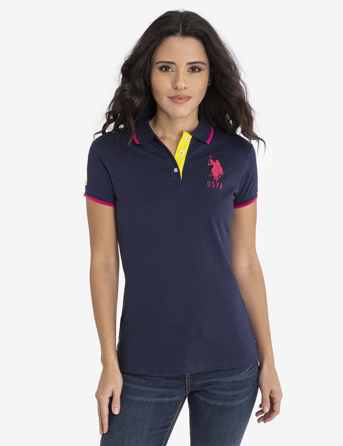 U.S. Polo Assn. - Womens Solid Triple Crown Polo Shirt - Size XL
